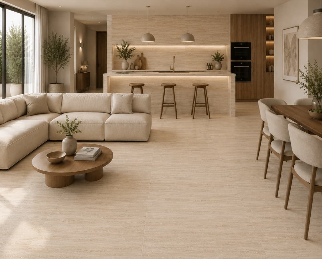 Travertino 60x120cm mate rect.
